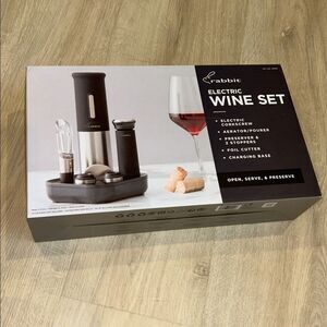 Rabbit Electric Wine Set - Black